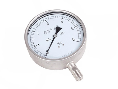 不锈钢膜盒压力表