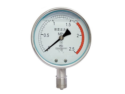 不锈钢耐震压力表